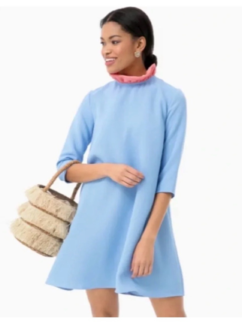 Tuckernuck / Pomander Place Daphne Dress in Blue and Coral